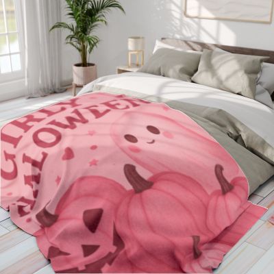 Cozy Halloween Fleece Blanket, Pink Ghost and Pumpkin Throw, Girly Spooky Decor, Perfect for Fall and Halloween, Blanket for Cozy [...]